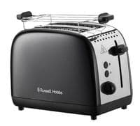 Тостер Russell Hobbs Colours Plus, 1600Вт, нержав., подогрев,разморозка, черный