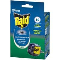 Фумігатор від комарів Raid з евкаліптовими пластинами 10 ночей (5000204183016)