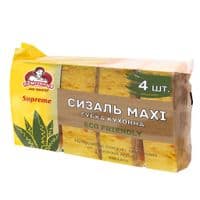 Губки кухонные Помощница  Сизаль Maxi Supreme 4 шт. (4820212004766)
