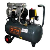 Компрессор GTM 24л, 105л/мин, 0,75кВт, 8бар, 220В, 2 цилиндра безмасляный (KAW750-24L)