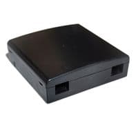 Абонентська розетка FTTH, для 2xSC simplex/LC duplex чорна