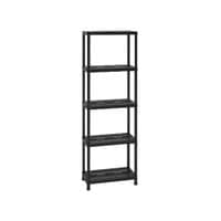 Стеллаж Plastmeccanica Universal Vent пластиковый 5 полок 60х30х180 см черный (5137)