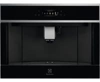 Кофемашина Electrolux встроенная, 2,5л, зерно+молотая, автомат.капуч, дисплей, сернор.управление, подсветка, черный+нерж