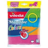 Салфетки для уборки  Vileda Microfibre Color 4 шт. (4023103192577)