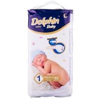 Подгузники Dolphin Newborn 2-5 кг 40 шт (8680131204038)