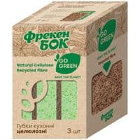 Губки кухонные  Фрекен БОК Go Green целюлозные 3 шт. (4823071642384)