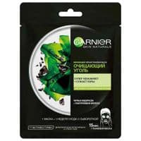 Маска для лица Garnier Skin Naturals Черная  Тканная Уголь+ Черные водоросли 28 г (3600542097208)