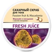 Скраб для тела Fresh Juice Passion Fruit & Macadamia сахарный 225 мл (4823015936425)