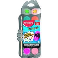 Акварельные краски Maped COLOR PEPS 12 цветов+ кисточка (MP.811520)