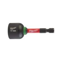 Головка торцевая Milwaukee 1/4", шестигранная, 17 мм Shockwave, ударопрочная (4932492444)