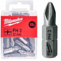 Набор бит Milwaukee PH3, 25мм, 25шт (4932399588)