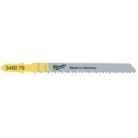 Полотно Milwaukee для лобзика T101BR, 75 мм/ крок зуба 2,5 мм, 5шт, зворотній різ (4932346079)
