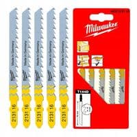 Полотно Milwaukee для лобзика T111C, 75мм/ крок зуба 3,0мм, 5шт, деревина (4932254071)
