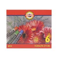 Пастель Koh-i-Noor сухая Toison D'or 6 цветов (8511)
