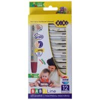 Пастель ZiBi Baby line масляная, 12 цветов (ZB.2490)