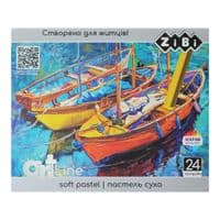 Пастель ZiBi ART Line -2 сухая художественная мягкая, 24 цвета (ZB.2494)