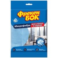 Салфетки для уборки Фрекен БОК из микрофибры Для стекла и зеркал 1 шт. (4820048482776)