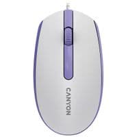 Canyon Wired  optical mouse with 3 buttons, DPI 1000, with 1.5M USB cable,White lavender, 65*115*40mm, 0.1kg