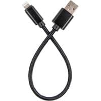 Дата кабеля USB 2.0 AM to Lightning 0.2m black Dengos (NTK-L-SHRT-BLACK)