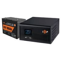 Комплект резервного питания LP (LogicPower) ИБП + литиевая (LiFePO4) батарея (UPS 1500VA + АКБ LiFePO4 1280W)