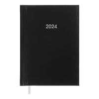Тижневик Buromax датований 2024 BASE А5 чорний (BM.2108-01)