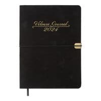 Тижневик Buromax датований 2024 VELOUR, А5 чорний (BM.2134-01)