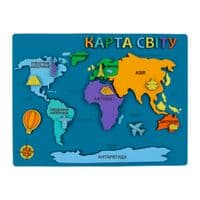 Набір для творчості Rosa Talent Карта світу 3D, МДФ, 24,5 х 18,5 см (4823098540021)