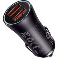 Car charger 2USB Baseus Golden Contactor Max Series 60W (CGJM000013) Dark Grey