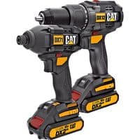 Набор из ударной бесщеточной дрели-шуруповерта CAT DX12 + ударный гайковерт CAT DX71