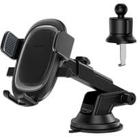 Автомобільний тримач Baseus UltraControl Pro Series Clamp-Type Set(C40351600113-00) Black