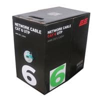 Кабель 2E CAT 6, U-UTP, 305м, AWG 23/1, LSZH-1, зеленый