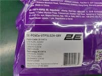 Патч-корд 2E САТ 6, UTP, 5м, 26AWG, RJ45, 7/0.16, Cu, LSZH, сірий