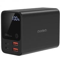 УМБ Choetech 27000мАч 222.5Вт, 2хUSB-C PD3.0 100+100Вт, 2хUSB-A QC3.0 22Вт, Li-pol, Дисплей, черный