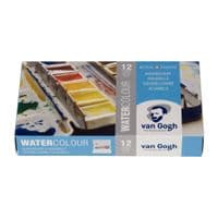 Акварельні фарби Royal Talens Van Gogh 12 кольорів+ пензлик (8712079049003)