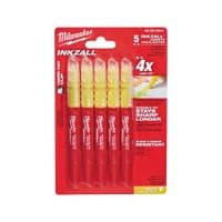 Набір маркерів Milwaukee текстарків InkZAll жовтий, 5шт (48223201)
