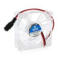 Кулер корпусный Merlion HXS 8025 прозрачный DC sleeve fan 5,5*2,5 female - 80 * 80 * 25мм, 1900об /мин