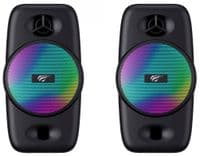 Колонки 2.0 Havit HV-SK213, Black, 2x3 Вт, 3.5 мм, подсветки, пластиковый корпус, питание от USB