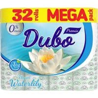 Туалетная бумага Диво Premio Waterlily 3 слоя 32 рулона (4820003837757)