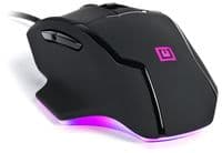 Мышь REAL-EL RM-555, Black, USB, оптическая, 800/1200/1600/2400 dpi, 6 кнопок, 1,8 м, встроенная подсветка (RM-555)
