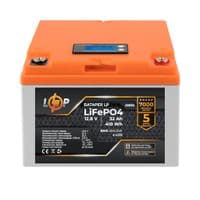 Аккумулятор LP LiFePO4 12,8V - 32 Ah (410Wh) (BMS 50А/25A) пластик LCD для ИБП