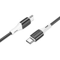 Дата кабель USB-C to USB-C 1.0m BX79 3A Black BOROFONE (BX79CCB)