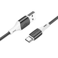 Дата кабель USB 2.0 AM to Type-C 1.0m BX79 3A Black BOROFONE (BX79CB)