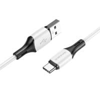 Дата кабель USB 2.0 AM to Type-C 1.0m BX79 3A White BOROFONE (BX79CW)