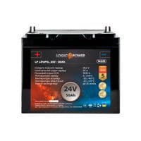 Акумулятор для автомобіля літієвий LogicPower LP LiFePO4 24V - 50 Ah (+ слева)