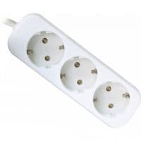 Power filtr 3.0м Defender E330, білий, 3 розетки, з заземленням