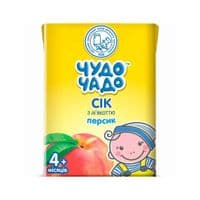 Сок детский Чудо-Чадо Персиковый с мякотью, сахаром и витамином C 200 мл (4820016251687)