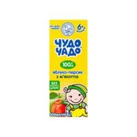 Сок детский Чудо-Чадо яблоко-персик с мякотью 200 мл (4820016254718)