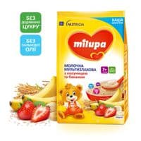 Детская каша Milupa Молочная мультизлаковая с клубникой и бананом от 7 мес 210 г (5900852058615)