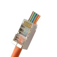 Коннектор STP RJ45 кат. 5e со сквозными отверстиями
