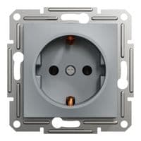 Розетка Schneider Electric ASFORA сталь (EPH2900162)